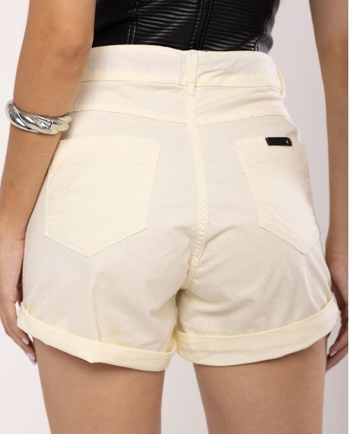 Shorts Feminino com Cinto Preto 21392 Off White
