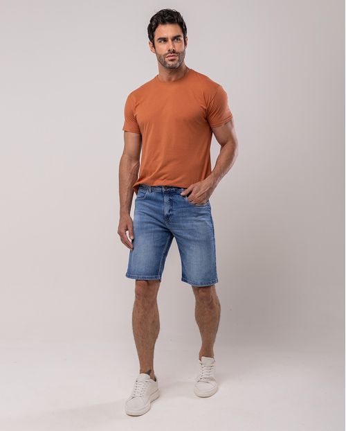 Bermuda Jeans Slim Fit Masculina 24583 Sky