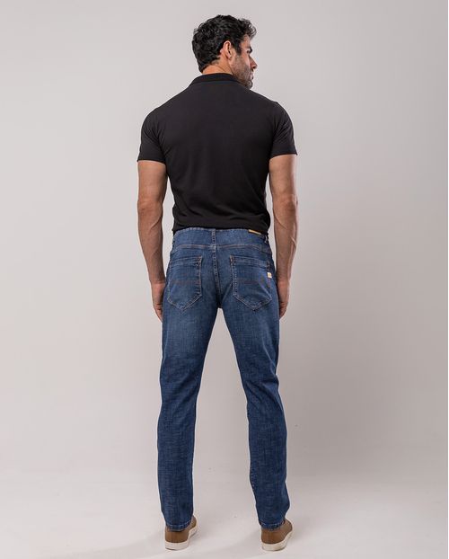 Calça Jeans Slim Fit Masculina 24643 Sky Escuro