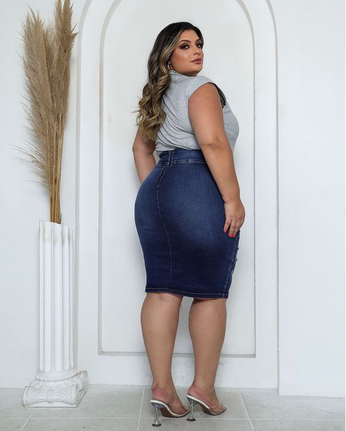Saia Plus Size Feminina 18011 Unica