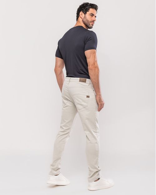 Calça Sarja Masculina Slim Fit Básica 22191 Gelo