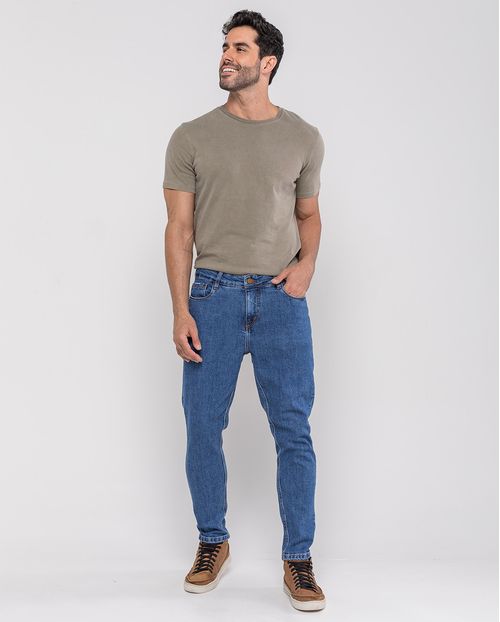 Calça Jeans Slim Fit Masculina 24661 Sky Escuro