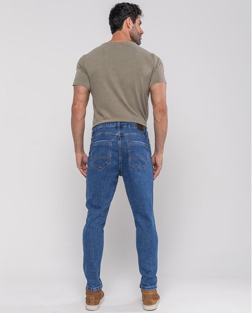 Calça Jeans Slim Fit Masculina 24661 Sky Escuro