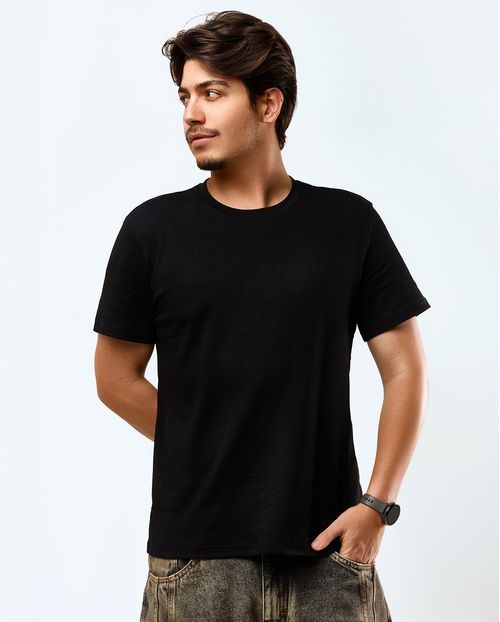 Camiseta Masculina Premium Algodão Peruano 90170  Preto