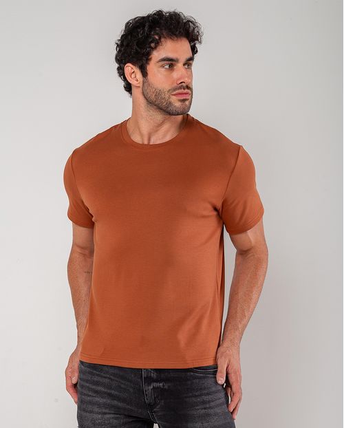 Camiseta Masculina Premium Algodão Peruano 90170  Cafe