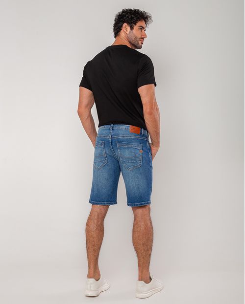 Bermuda Jeans Slim Fit Masculina 25040 Sky