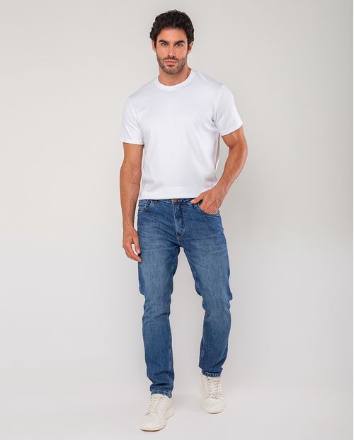 Calça Jeans Slim Fit Masculina 24872 Sky Escuro